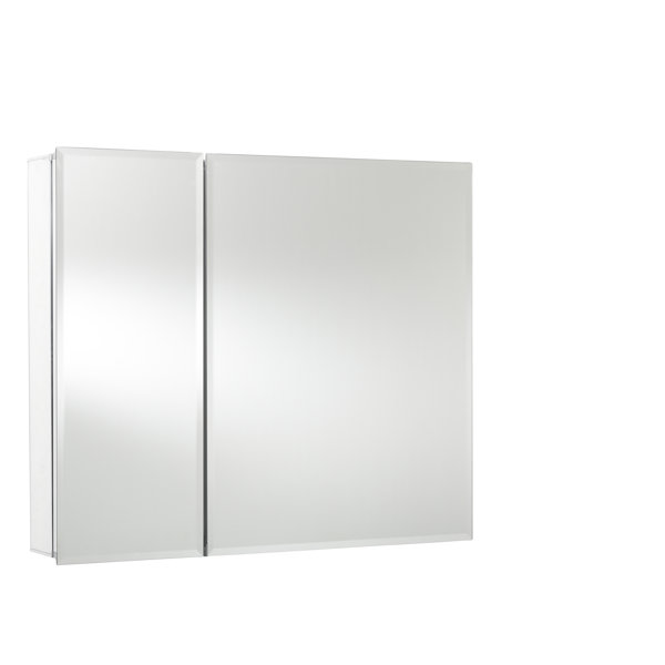 JACUZZI® 30'' W 26'' H Frameless Medicine with Mirror and 5 Adjustable Shelves & Reviews